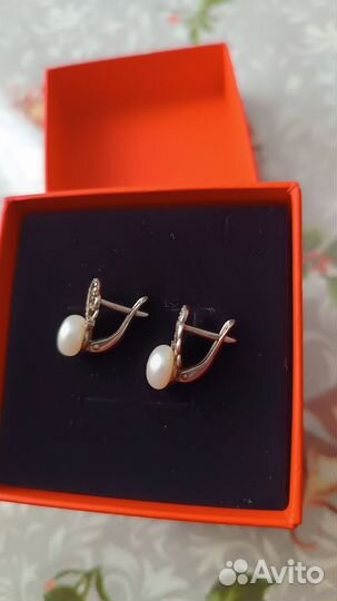 Серебряные серьги детские