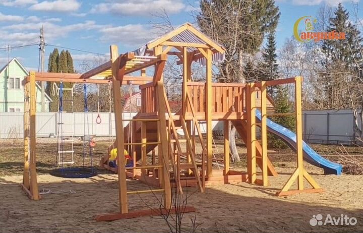 Новые качели, детская площадка Савушка 4 Сезона 7