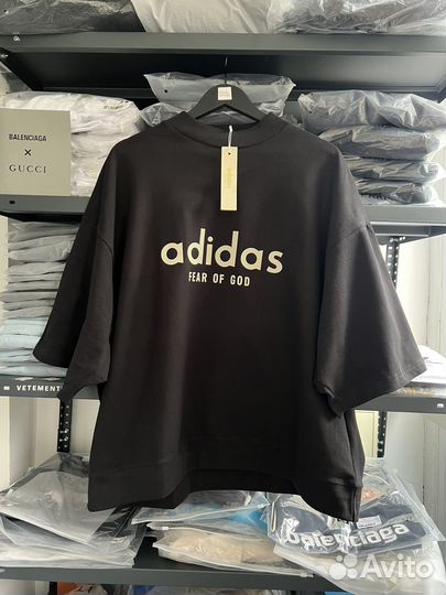 Футболка Adidas & Fear Of God (Оверсайз тренд)