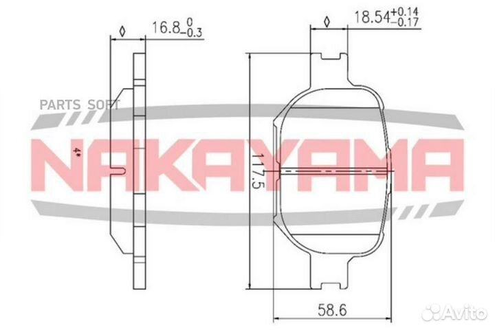 Колодки тормозные дисковые передние toyota celica