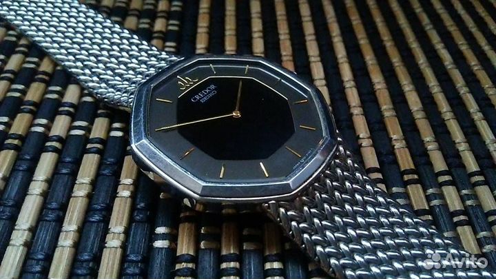 Gerald Genta by Seiko Octagon ультратонкие 4 мм