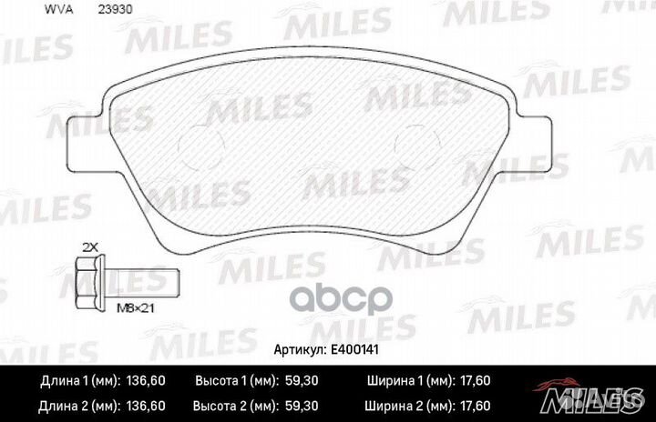 Колодки тормозные renault kangoo 01/megane II