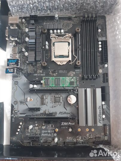 Intel core i7 9700 + материнка z390 pro + ssd m2