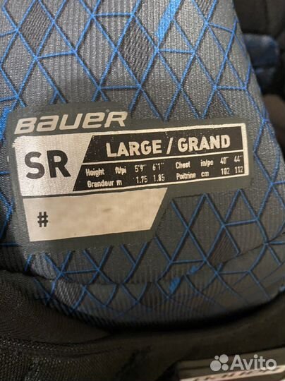 Нагрудник хоккейный bauer sr L