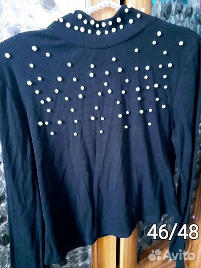 Жен. Рубашка Кожаная. Новая. Р. 46-48