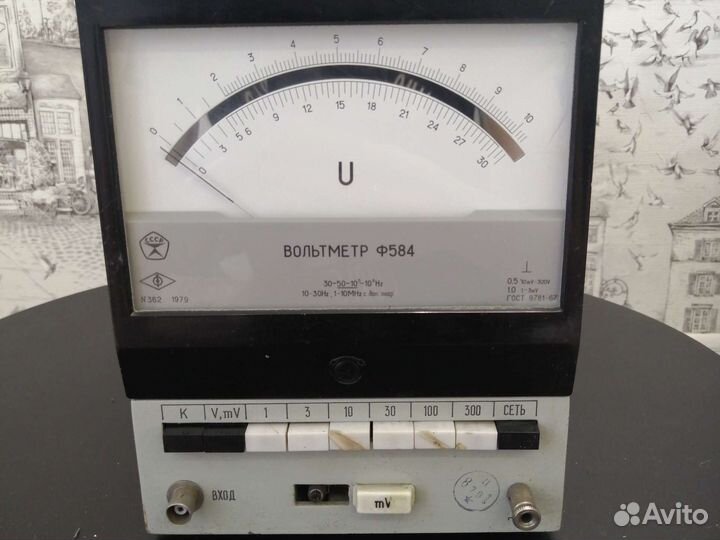 Вольтметр ф584 и милливольтметр в3-38