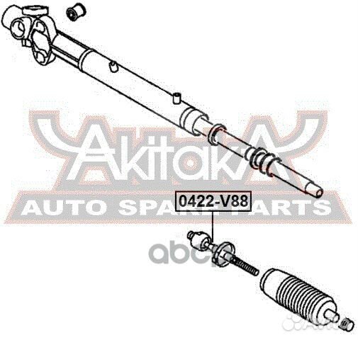 Тяга рулевая 0422V88 asva