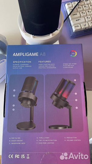 Микрофон для пк. Fifine ampligame A8