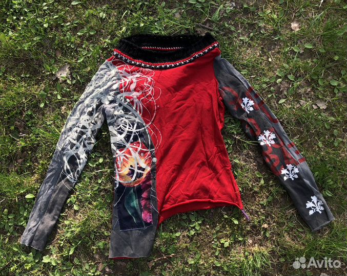 Дизайнерская кофта в стиле бохо