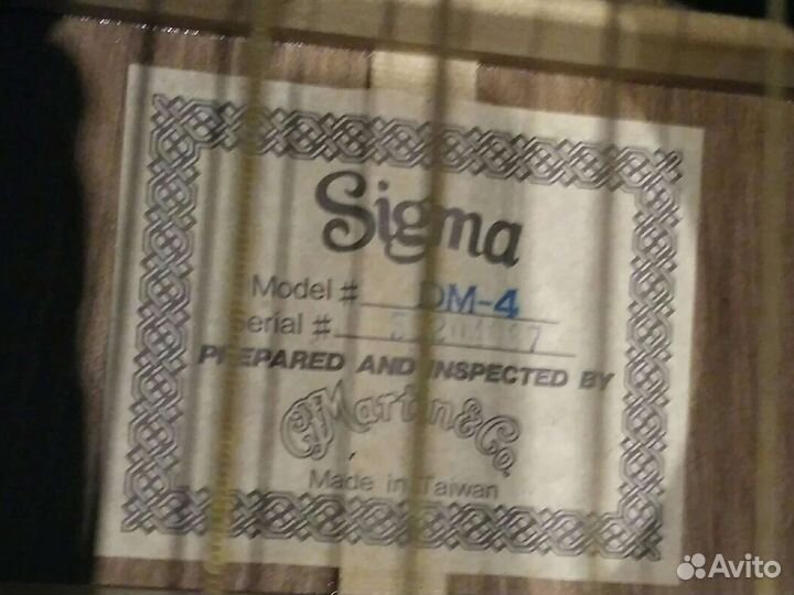 Акустическая гитара Sigma DM-4