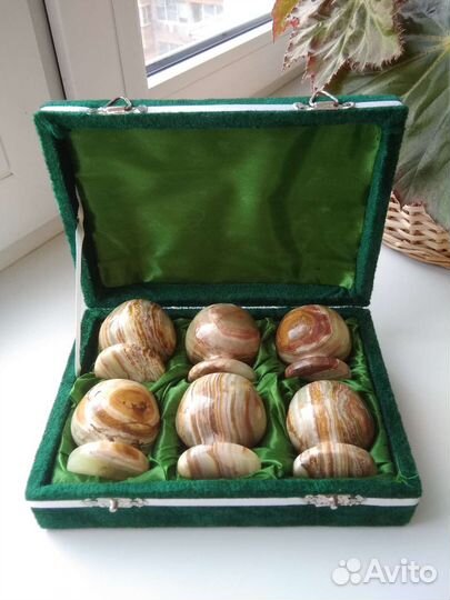 Набор рюмок из натурального камня