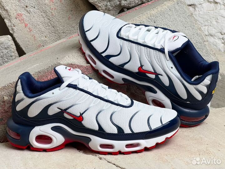 Nike Air Max Plus White Red Blue