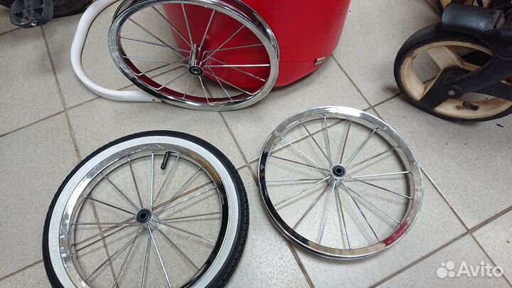 Колесо 14 дюймов для детской коляски хром