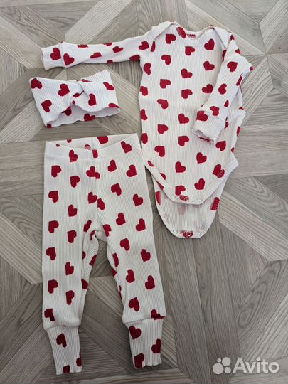 Комплект лапша Аистёнок р.68-74 на девочку