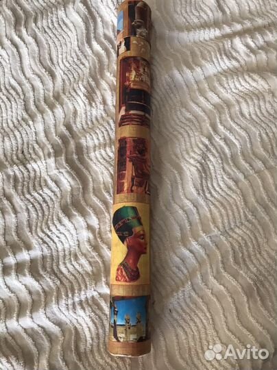 Картина на папирусе. Рамсес 2 и Нефертари