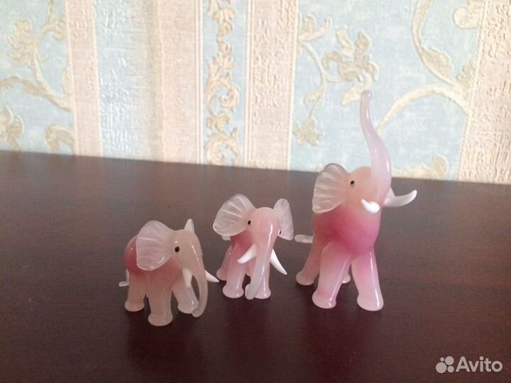 Муранское стекло / Семейство слоников