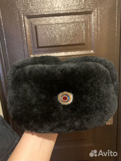 Мужская зимняя шапка полиция