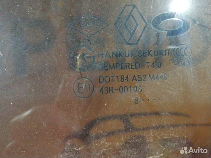 Стекло двери переднее левое Renault Koleos