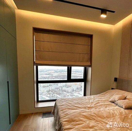 Рулонные шторы на электрокарнизе