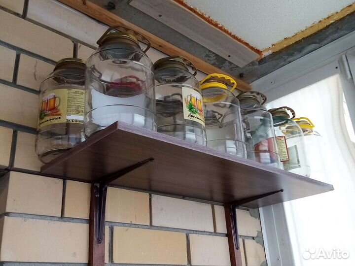 Банки трехлитровые с ручками и крышками (б. У)