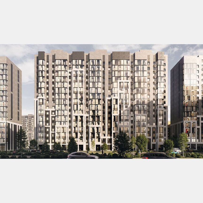 2-к. квартира, 59,6 м², 2/15 эт.
