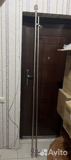 Карниз для штор металлический на два окна