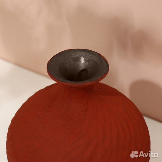 Декоративная ваза 'Art', цвет терракотовый