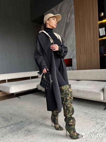 Тренч женский длинный