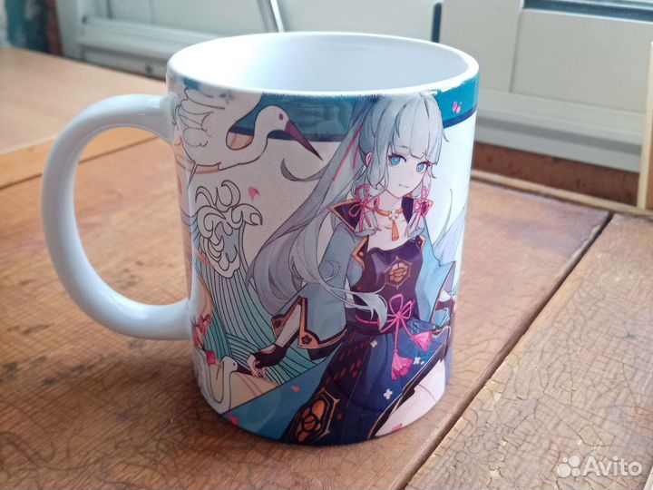 Кружка Genshin impact с Аякой