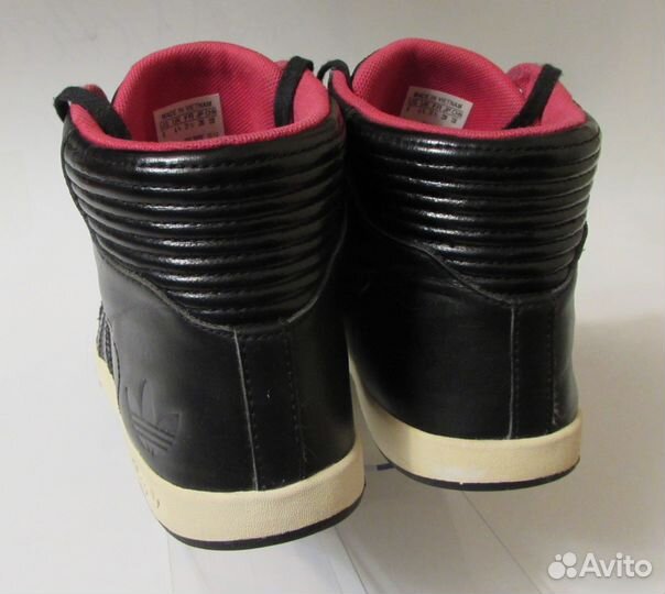 Adidas Кроссовки р.37-37,5/23,5см.Черные.Кожа.Отли