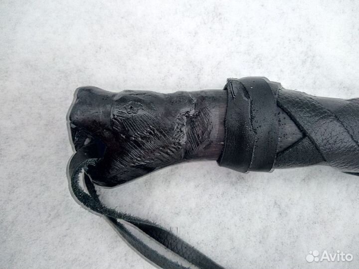 Кованый топор ручной работы медведь