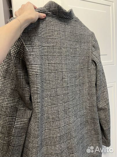 Пальто пиджак Zara утепленное с шерстью