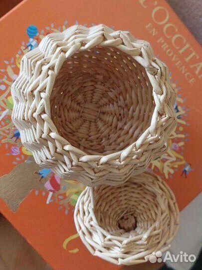 Плетеная корзина-шкатулка