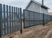 Забор 20 м с откатными воротами из штакетника
