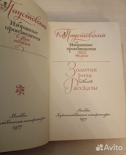 Паустовский. Избранные произведения в 2 томах