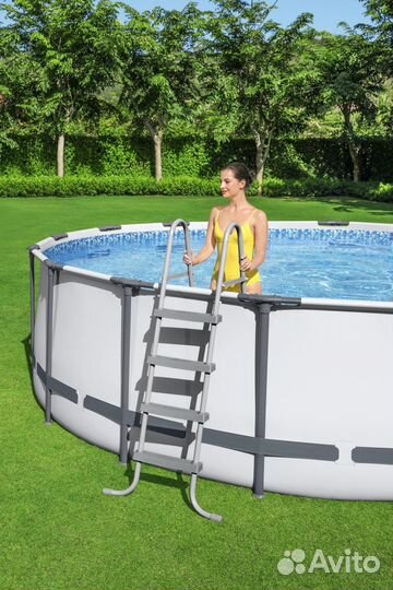 Каркасный бассейн Steel Pro Мах 488x122см 5612Z BW