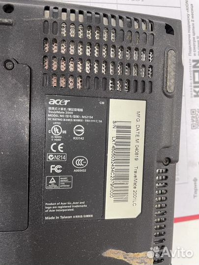 Ноутбук acer ms2154