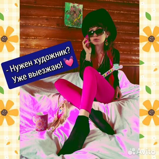 Event-художник на мероприятие, портреты гостей