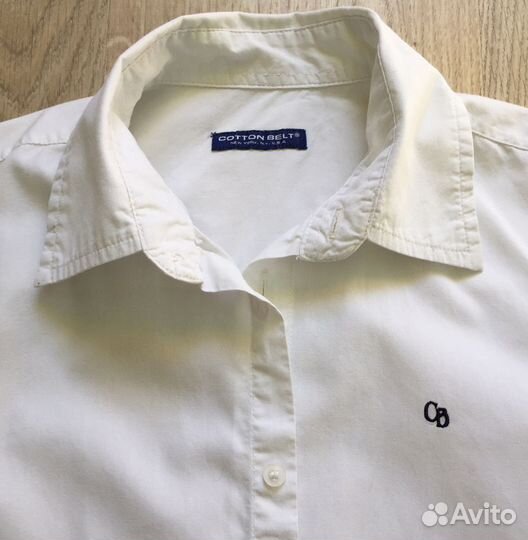 Классическая рубашка бренда cotton belt 8-10 лет