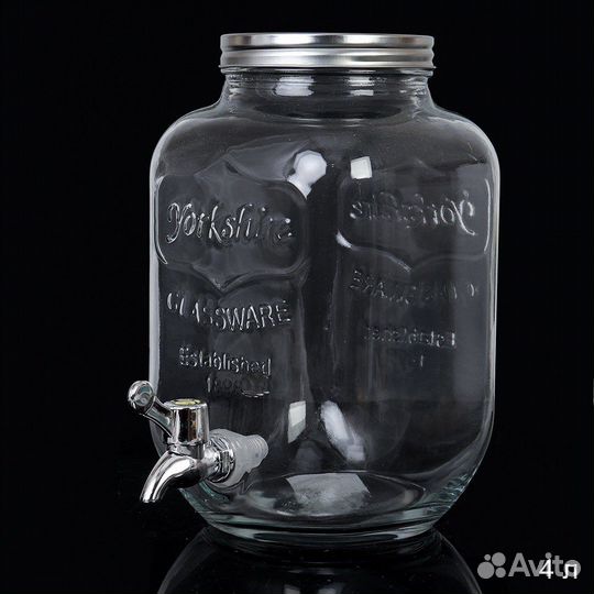 Банка с краном, диспенсер, лимонадник