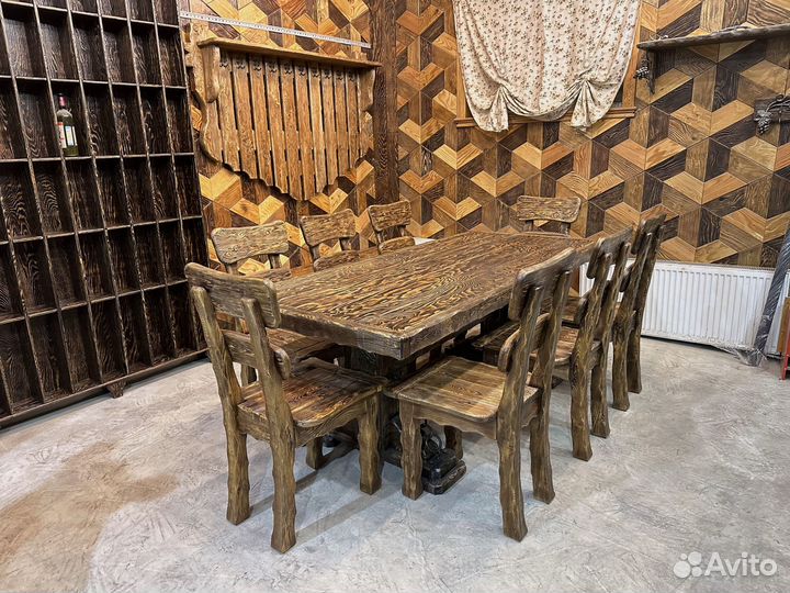 Стол деревянный в баню.стол из массива