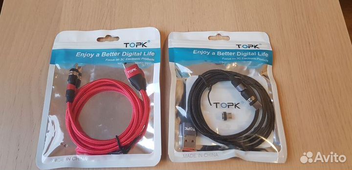 Кабель topk USB-C, Micro USB для Samsung, Xiaomi