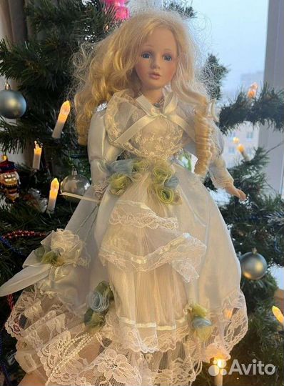 Кукла фарфоровая большая 45см высота