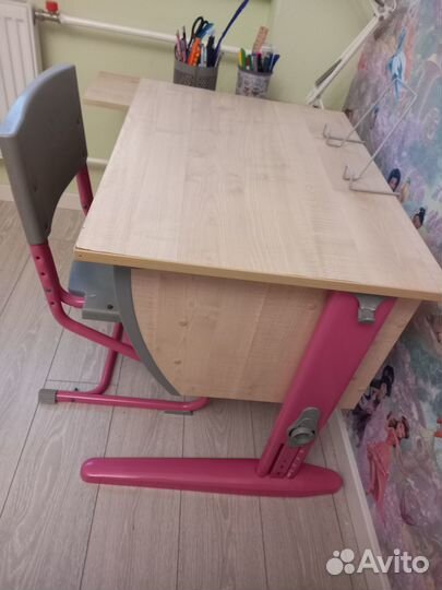 Растущая парта и стул бу
