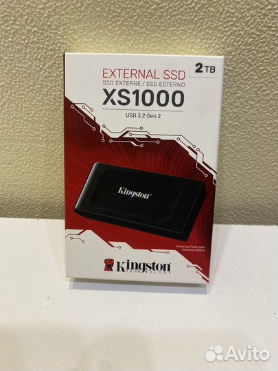 Внешний SSD Kingston 2 Тб external xs 1000