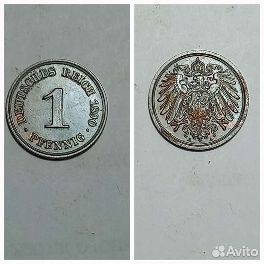 Монеты Германская Империя 1пф
