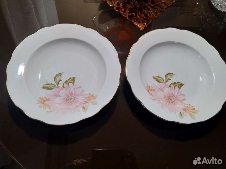 Тарелки суповые Ликино-Дулево СССР 1991 год