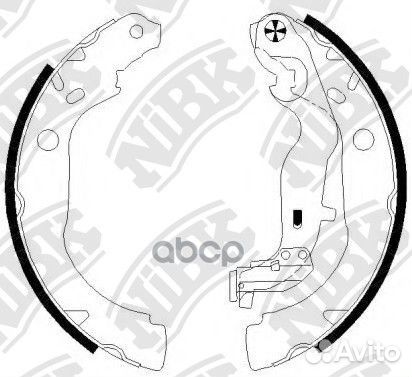Колодки торм.бараб. FN0673 NiBK
