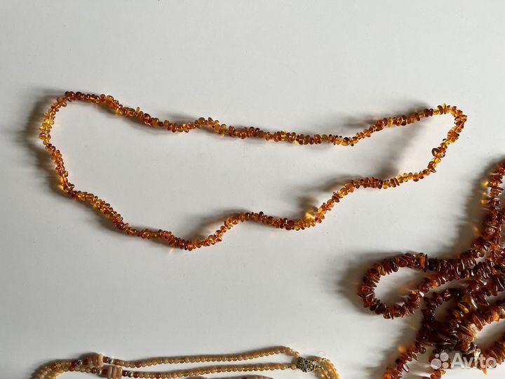 Янтарные бусы натуральные СССР