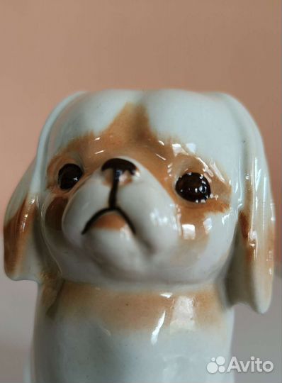Фарфоровая фигурка Пекинес лфз